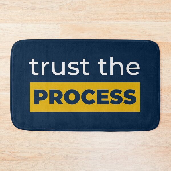 Item preview, Trust The Process - Bold Retro Highlight Box (Mustard Yellow) designed and sold by RetroNeon.