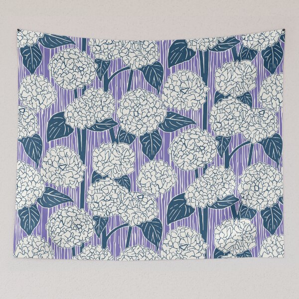 Item preview, hydrangea cobalt lavender designed and sold by scrummy.