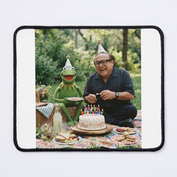 Item preview, Danny devito kermit the frog elmo grover miss piggy meme memes funny parody birthday christmas designed and sold by CheeseBlueprint.