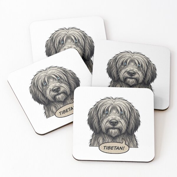 Item preview, Tibetan Terrier Retro Vintage Comic Art – The Little People Of Tibet designed and sold by Pfotenfaden.