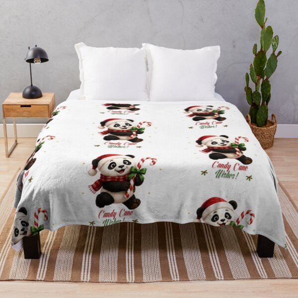 Item preview, Cute Santa Panda Candy Cane Wishes designed and sold by EnginerdStudio.