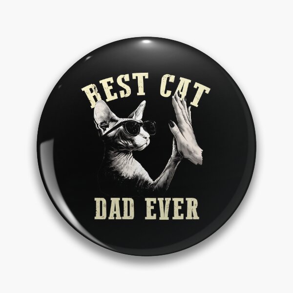 Item preview, Best Cat Dad Ever Sphynx Cat High Five designed and sold by Dmo3HarkoArt.