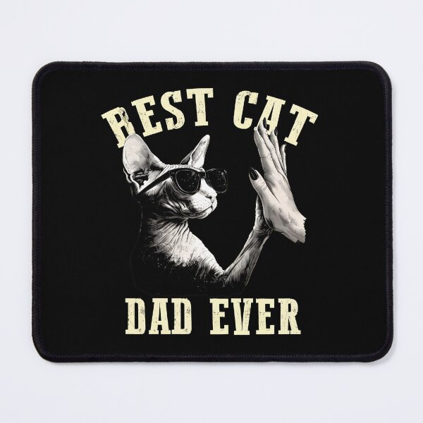 Item preview, Best Cat Dad Ever Sphynx Cat High Five designed and sold by Dmo3HarkoArt.