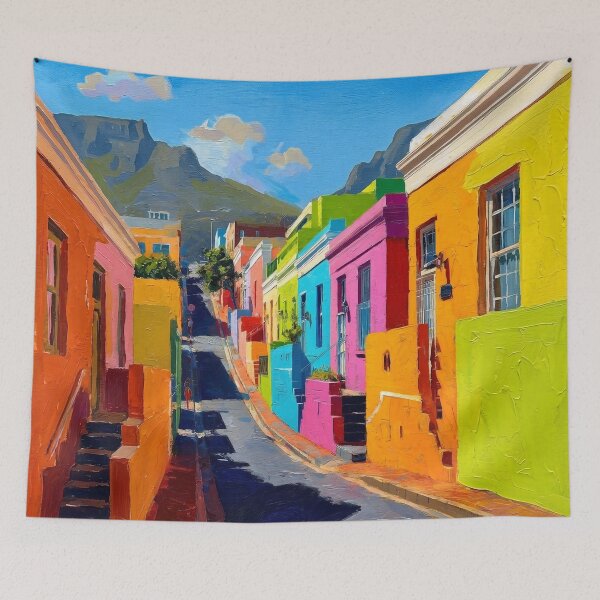 Item preview, Bo Kaap Acrylic Print | South Africa Travel Poster | South African  designed and sold by POSTERIOCREW.