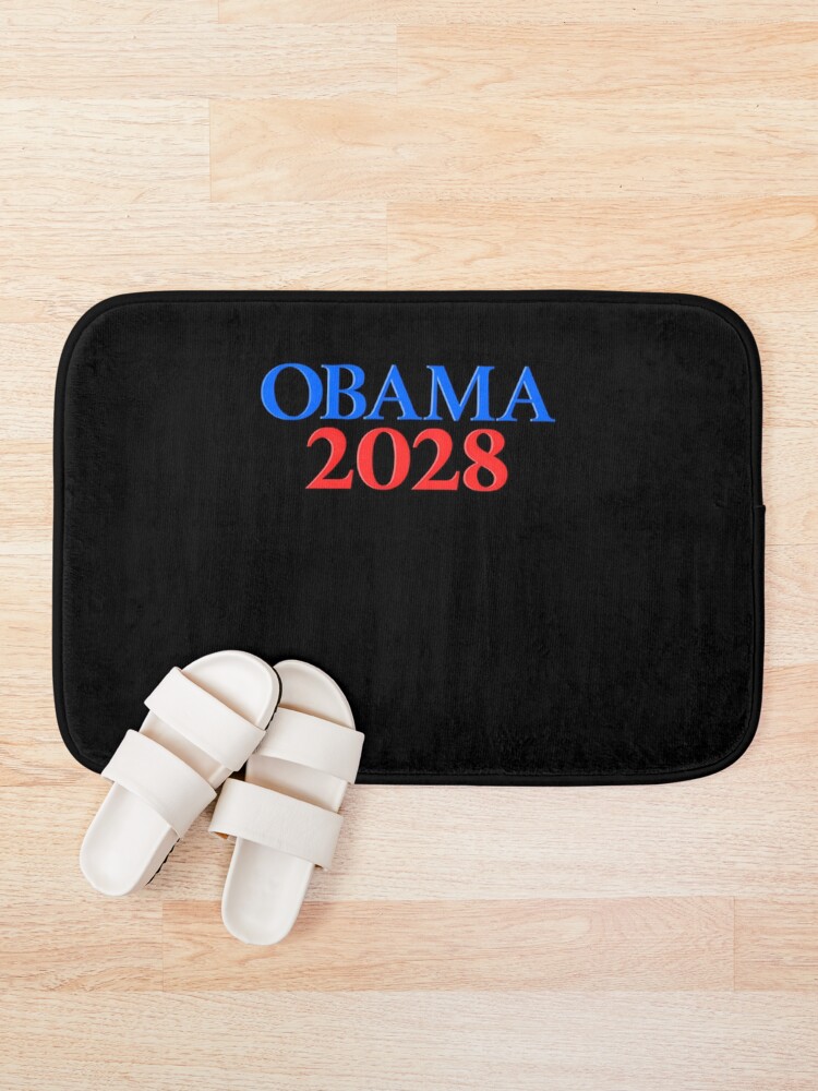 Thumbnail 1 of 6, Bath Mat, Obama 2028 designed and sold by RashasWashing.