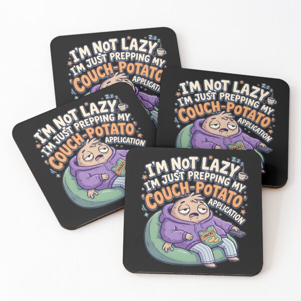 Item preview, Funny Couch Potato Application I'm Not Lazy Potato Humor designed and sold by MCV-Designs.