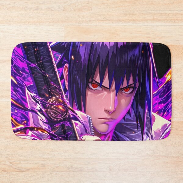Item preview, Purple Shadow Swordsman – Dark Anime Inspired Warrior Neon Fantasy Art designed and sold by Dyan4.