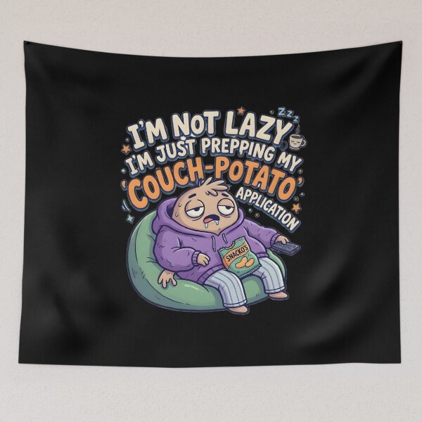 Item preview, Funny Couch Potato Application I'm Not Lazy Potato Humor designed and sold by MCV-Designs.