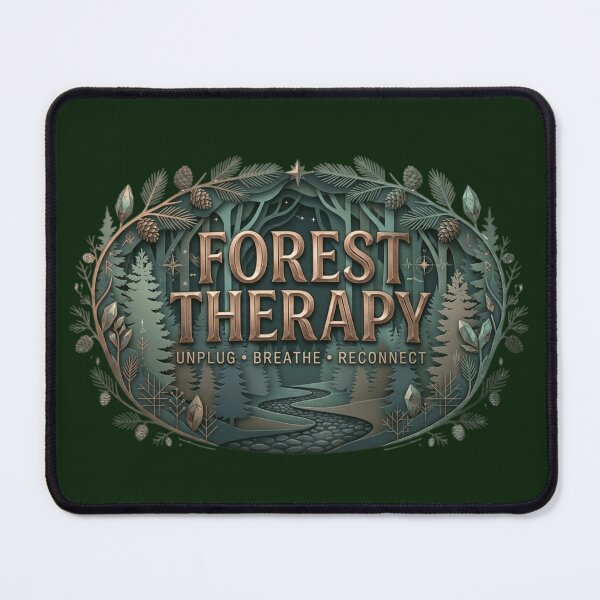 Item preview, Forest Therapy | Unplug Breathe Reconnect designed and sold by Amr Darwish Graphic designer.