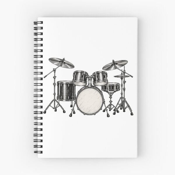 Item preview, Vintage Drum Kit | Engraved Drummer Illustration | Classic Drums  designed and sold by ZIGLWORKS.