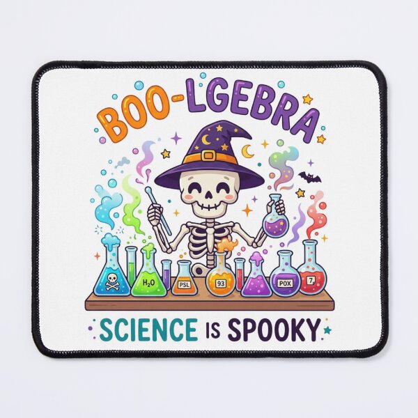 Item preview, Boo-lgebra Funny Science Skeleton Halloween Teacher Beaker Puns designed and sold by KreatoLab.
