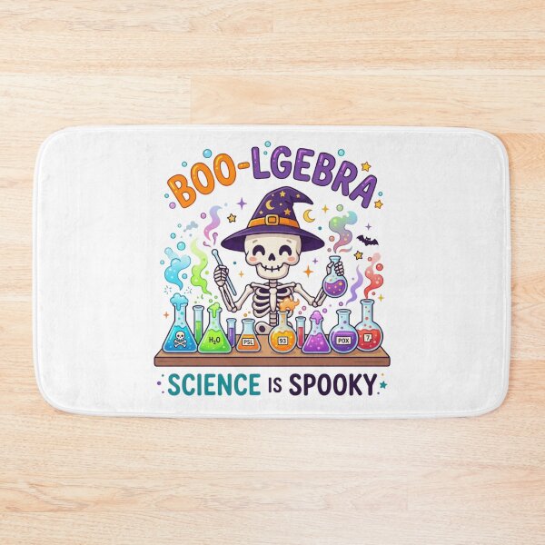 Item preview, Boo-lgebra Funny Science Skeleton Halloween Teacher Beaker Puns designed and sold by KreatoLab.
