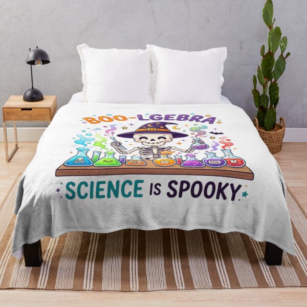 Item preview, Boo-lgebra Funny Science Skeleton Halloween Teacher Beaker Puns designed and sold by KreatoLab.