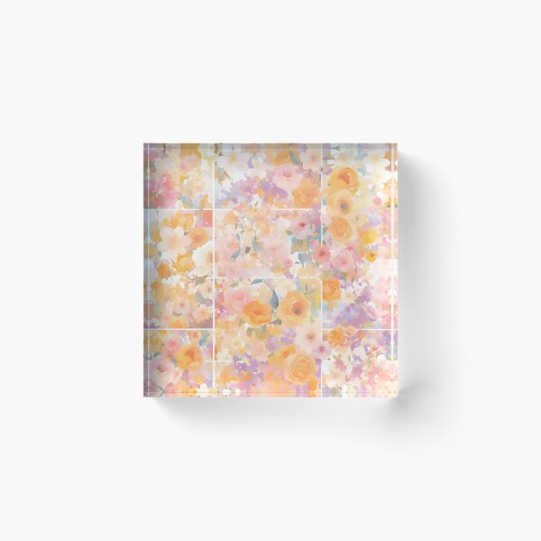 Item preview, Soft Pastel Floral Watercolor Seamless Botanical Flower Pattern designed and sold by ChubbyGoong.