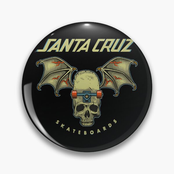 Item preview, Santa Cruz Bat Wing Skull Skateboard designed and sold by SaitokunArt.