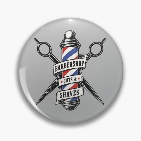 Item preview, Vintage Barber Pole Stamp Logo T-Shirt - Retro Barbershop Scissors Emblem Graphic designed and sold by Barber MD Culture.