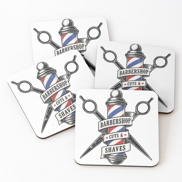 Item preview, Vintage Barber Pole Stamp Logo T-Shirt - Retro Barbershop Scissors Emblem Graphic designed and sold by Barber MD Culture.