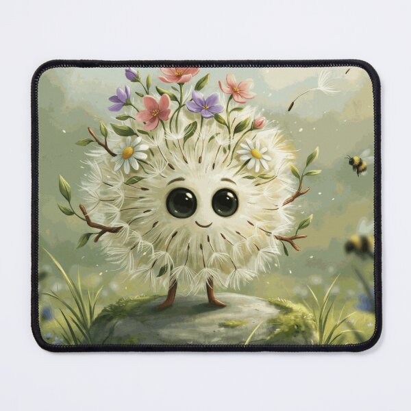 Item preview, Cute Dandelion Flower Spirit Cottagecore Nature Character designed and sold by MerrittLangley.