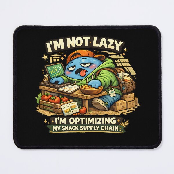 Item preview, Funny Optimizing My Snack Supply Chain I'm Not Lazy Work Humor designed and sold by MCV-Designs.