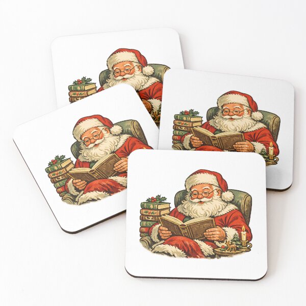 Item preview, Cozy Retro Santa Claus Reading Christmas Books 1960s Style Gift  designed and sold by Artycom.