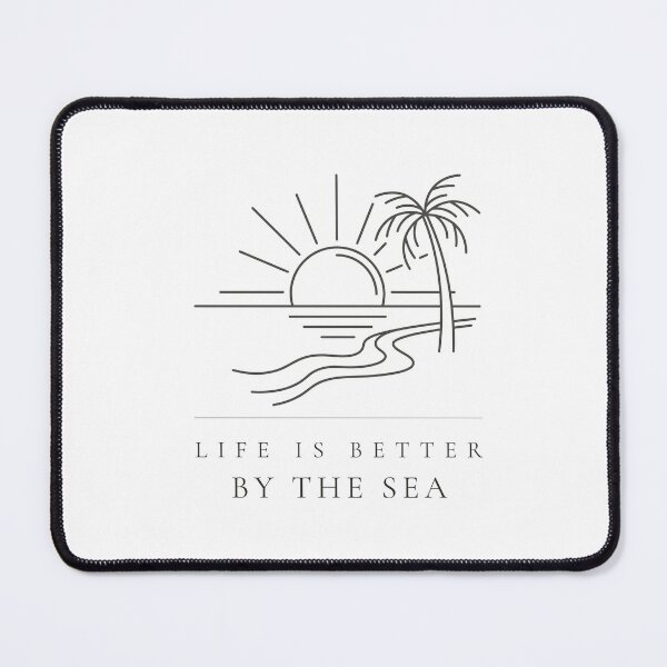 Item preview, Life Is Better By The Sea — Minimalist Nature Print designed and sold by CairnStudio.