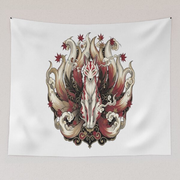 Item preview, Kitsune – Japanese Fox Spirit designed and sold by Sibling Ink.