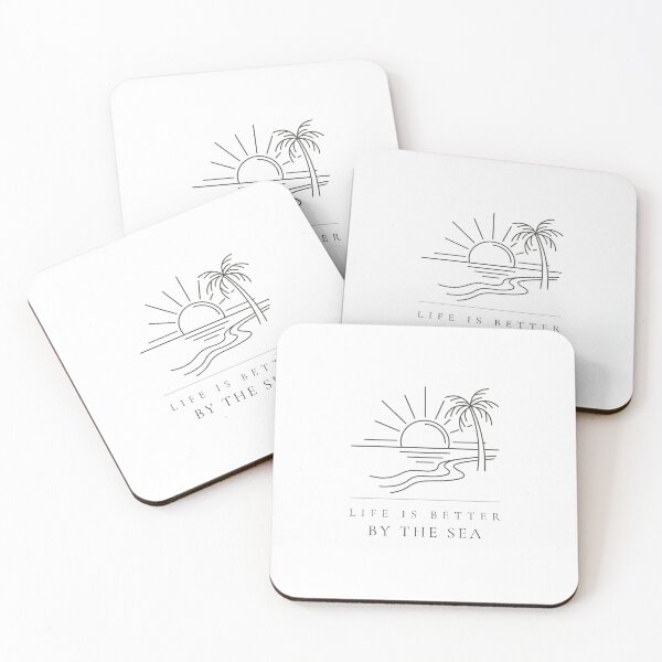 Item preview, Life Is Better By The Sea — Minimalist Nature Print designed and sold by CairnStudio.