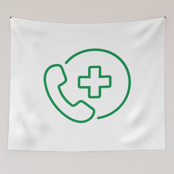 Item preview, Medical Emergency Phone Line Icon designed and sold by VectorForge Studio.
