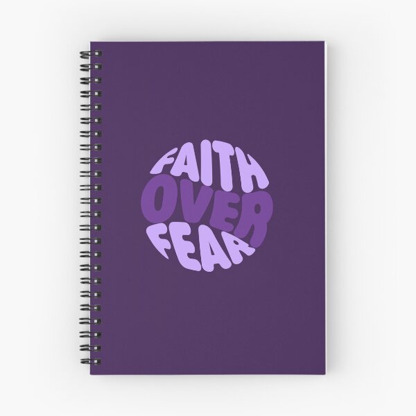 Item preview, Faith Over Fear – Christian Faith Typography T-Shirt Design designed and sold by CrossCrafted.
