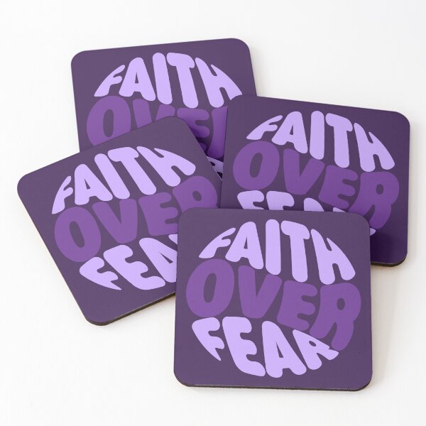 Item preview, Faith Over Fear – Christian Faith Typography T-Shirt Design designed and sold by CrossCrafted.