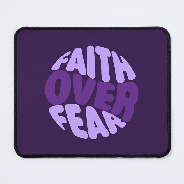 Item preview, Faith Over Fear – Christian Faith Typography T-Shirt Design designed and sold by CrossCrafted.