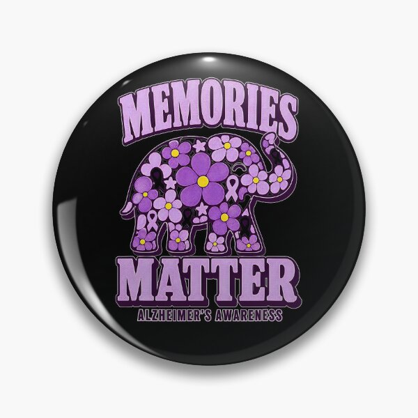 Item preview, Memories Matter Alzheimer's Awareness Purple Elephant designed and sold by averyfisher.