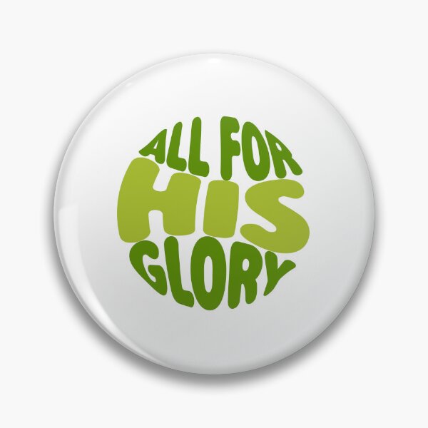 Item preview, All For His Glory – Christian Faith Typography T-Shirt Design designed and sold by CrossCrafted.
