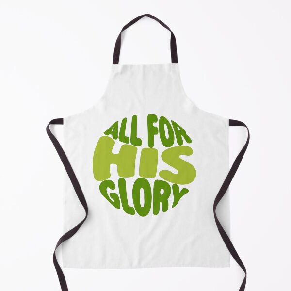 Item preview, All For His Glory – Christian Faith Typography T-Shirt Design designed and sold by CrossCrafted.