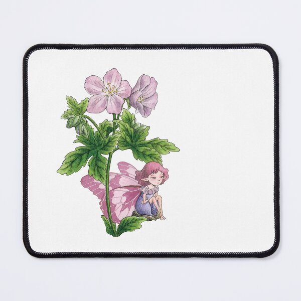 Item preview, July 27th birthday flower Wild Geranium Fairy designed and sold by 366birthflower.