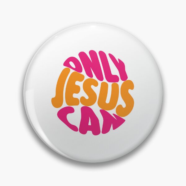 Item preview, Only Jesus Can – Christian Faith Typography T-Shirt Design designed and sold by CrossCrafted.