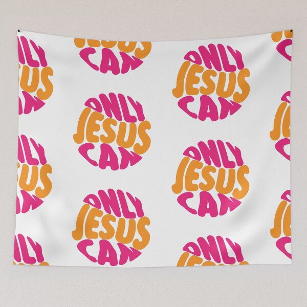 Item preview, Only Jesus Can – Christian Faith Typography T-Shirt Design designed and sold by CrossCrafted.