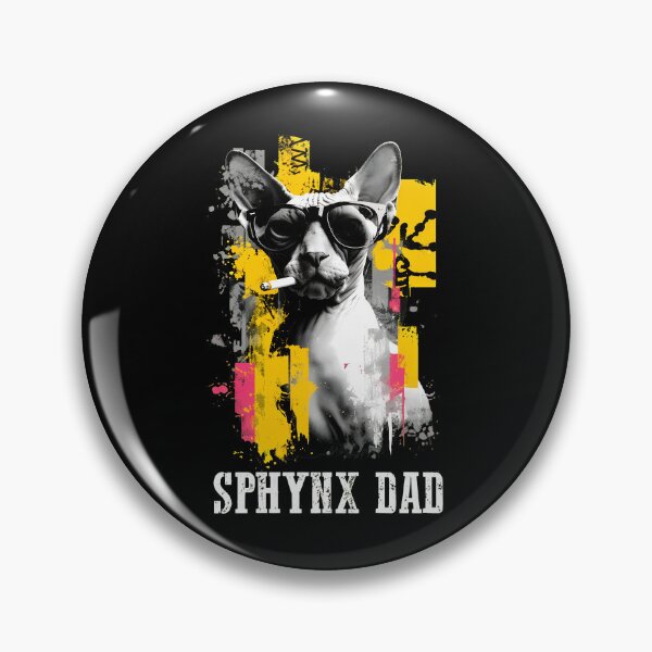 Item preview, Sphynx Dad Cool Cat Sunglasses Cigarette Art designed and sold by Dmo3HarkoArt.