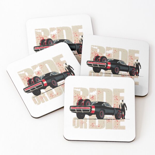 Item preview, Ride Or Die Muscle Car Retro Splatter designed and sold by SaitokunArt.