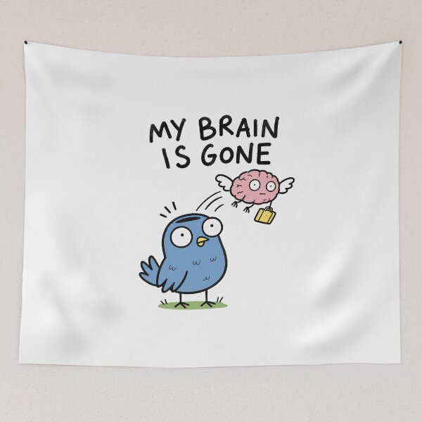 Item preview, My Brain Is Gone School Meme designed and sold by MonkiFlipp.