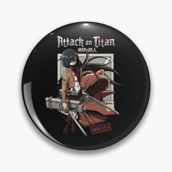 Item preview, AO Titan Mikasa with Titan and Shield Anime Long Sleeve designed and sold by SusanaElls.