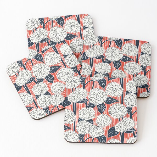 Item preview, hydrangea indigo fire red designed and sold by scrummy.