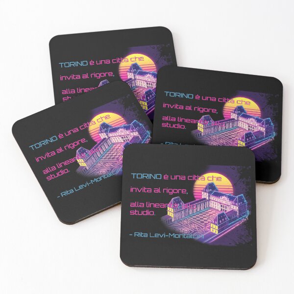 Item preview, Turin Levi-Montalcini Synthwave Sabaude Quotes designed and sold by Torinostalgia.