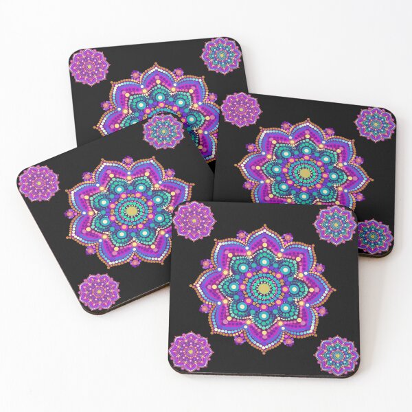 Item preview, Vibrant Mandala Dot Art Pattern designed and sold by Rama KLK.