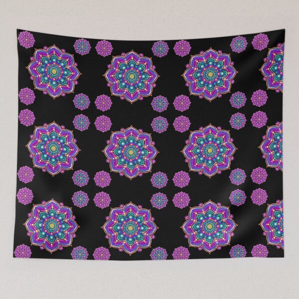 Item preview, Vibrant Mandala Dot Art Pattern designed and sold by Rama KLK.