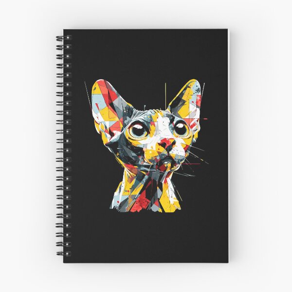 Item preview, Abstract Geometric Sphynx Cat Head Art designed and sold by Dmo3HarkoArt.