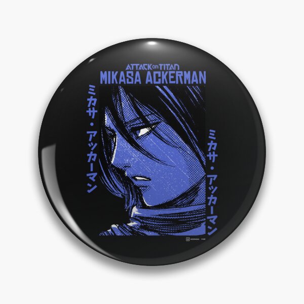 Item preview, AO Titan Mikasa Ackerman Japanese Manga Face Portrait Long Sleeve designed and sold by SusanaElls.