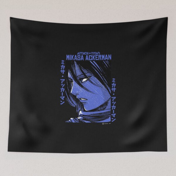 Item preview, AO Titan Mikasa Ackerman Japanese Manga Face Portrait Long Sleeve designed and sold by SusanaElls.
