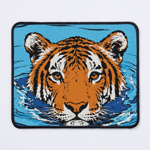 Item preview, Tiger in the Water – Pop Art Wildlife Portrait designed and sold by RamyGallery.