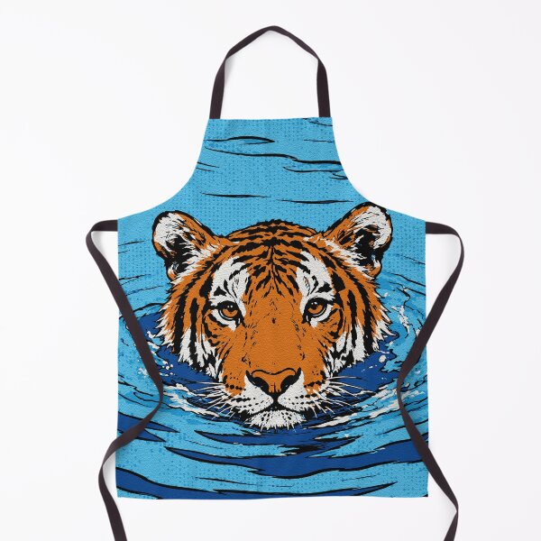 Item preview, Tiger in the Water – Pop Art Wildlife Portrait designed and sold by RamyGallery.